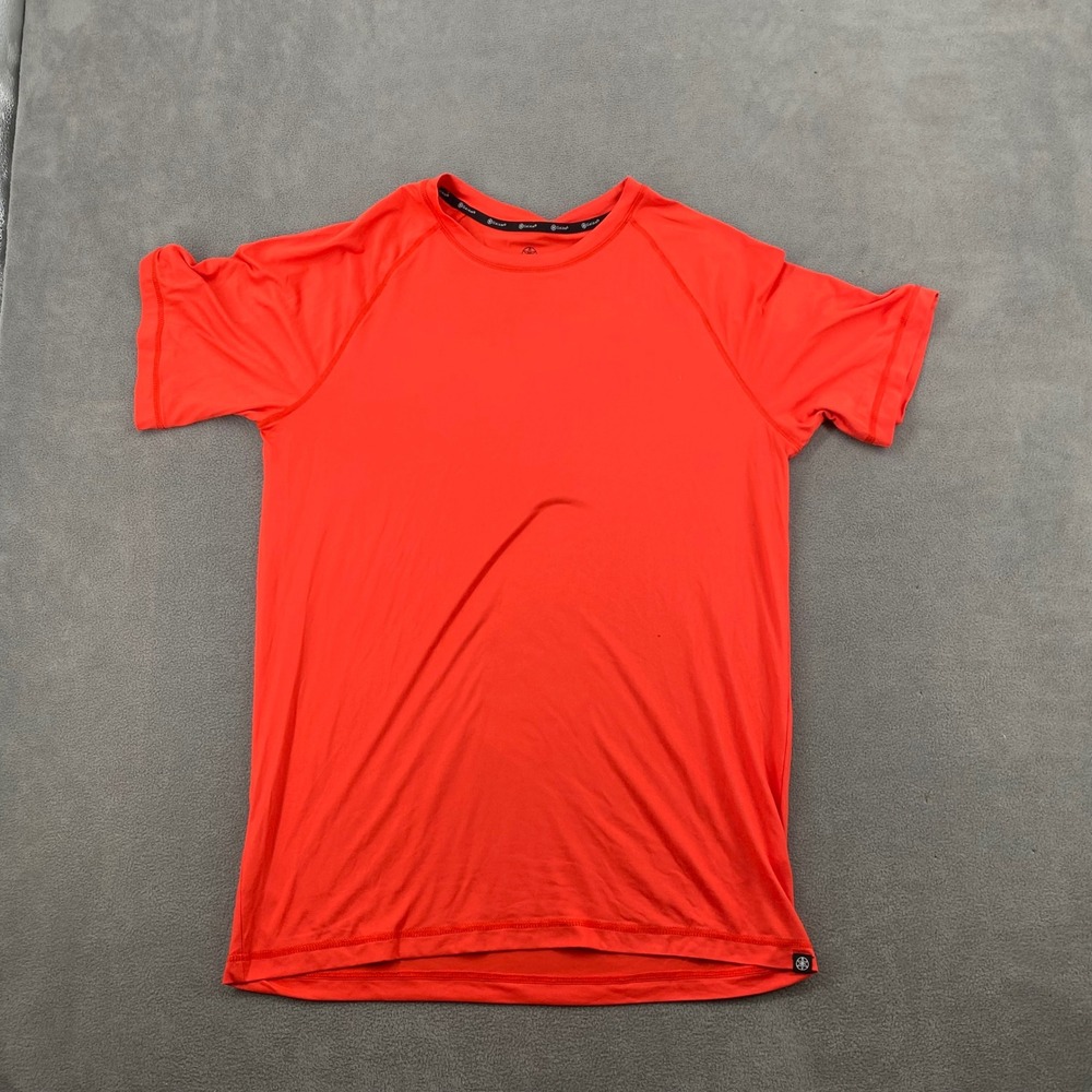 Gaiam Womens Orange‎ Activewear Short Sleeve Yoga Gym T-Shirt Size Medium